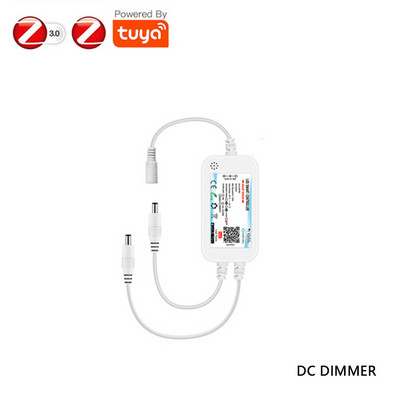 Zigbee 3.0 LED išmanusis valdiklis DC12V 24V 5050 3528 RGB/RGBWW/RGBCCT/COB LED juostos šviesos reguliatorius, skirtas 2MQTT/Tuya/Alexa/Google
