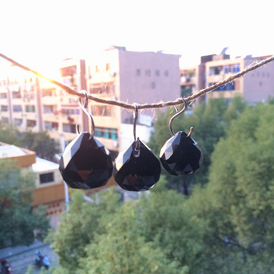 (Безплатни пръстени) 5 бр. 20 мм многоцветни фасетирани кристални стъклени топки Части от полилеи фън шуй топки за осветление Висулки