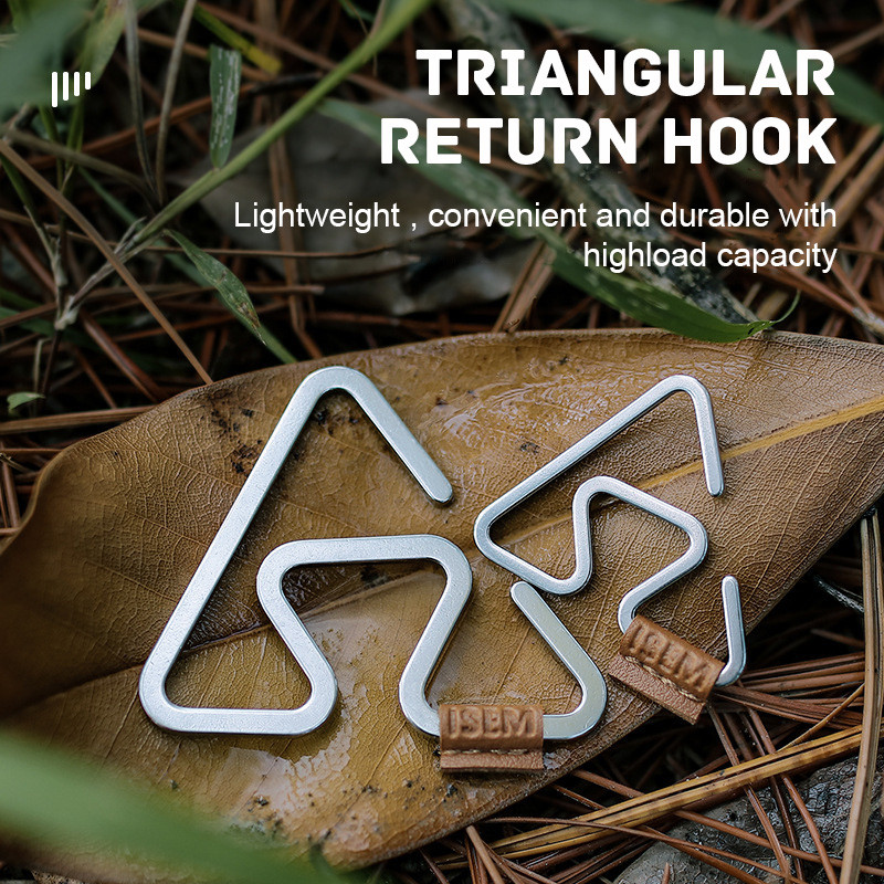 Daugiafunkcinės palapinės šviesos pakabos Kelionių išgyvenimo rinkinys Žibintų stovo kabliukai nerūdijančio plieno, lengvi, tvirti žygiams lauke