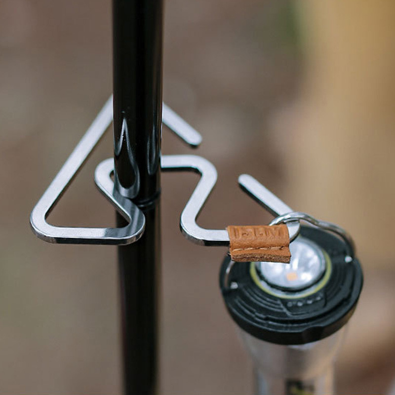 Daugiafunkcinės palapinės šviesos pakabos Kelionių išgyvenimo rinkinys Žibintų stovo kabliukai nerūdijančio plieno, lengvi, tvirti žygiams lauke