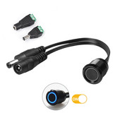 LED reguliatorius DC 12V 24V Metalinis įleidžiamas jutiklinis jungiklio mygtuko valdymas be pakopų pritemdomas LED juostelei pasidaryk pats lova spinta