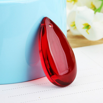 Camal 10τμχ 36mm Flat Waterdrop Κρυστάλλινο Κρεμαστό Πρίσματα Πολυέλαιος Κουρτίνα γάμου Χριστουγεννιάτικα Κρεμαστά Στολίδια Διακόσμηση