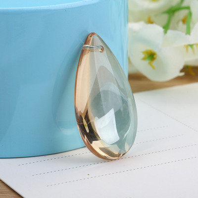 Camal 10τμχ 36mm Flat Waterdrop Κρυστάλλινο Κρεμαστό Πρίσματα Πολυέλαιος Κουρτίνα γάμου Χριστουγεννιάτικα Κρεμαστά Στολίδια Διακόσμηση