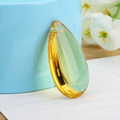 Camal 10τμχ 36mm Flat Waterdrop Κρυστάλλινο Κρεμαστό Πρίσματα Πολυέλαιος Κουρτίνα γάμου Χριστουγεννιάτικα Κρεμαστά Στολίδια Διακόσμηση