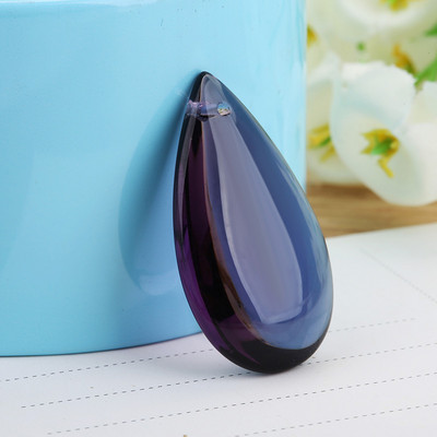 Camal 10τμχ 36mm Flat Waterdrop Κρυστάλλινο Κρεμαστό Πρίσματα Πολυέλαιος Κουρτίνα γάμου Χριστουγεννιάτικα Κρεμαστά Στολίδια Διακόσμηση