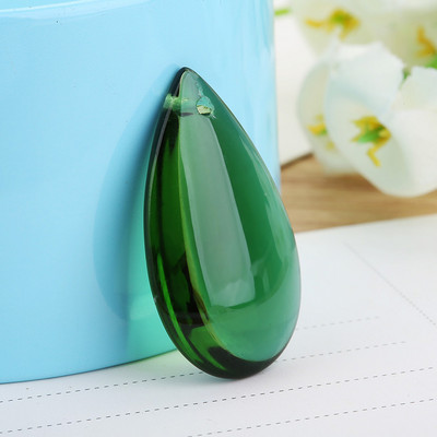 Camal 10τμχ 36mm Flat Waterdrop Κρυστάλλινο Κρεμαστό Πρίσματα Πολυέλαιος Κουρτίνα γάμου Χριστουγεννιάτικα Κρεμαστά Στολίδια Διακόσμηση