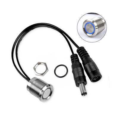 1CH едноцветен димер сензорен контролер 72W 144W 6A 12V 24V DC 5.5*2.1mm щепсел LED светлинна лента Метален корпус Вграден превключвател