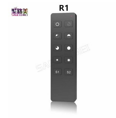 AC 110V - 220V S1-B Led Triac RF димер, използван с R1 Remote 2.4GHz Wireless 1A 100W-288W Push Dimmer LED Switch Controller
