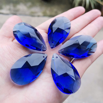 5/10 бр. Crystal Prism Suncatcher Части за полилей с капка сълза 38 mm Висящи мъниста с висулка Гирлянда Украшение за домашен сватбен декор