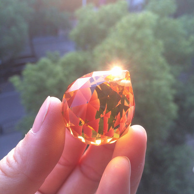 K9 krištolo liustra pakabukai (nemokamas žiedas) daugiaspalvis supjaustytas ir briaunuotas stiklas 30 mm krištolinio stiklo feng shui rutulys Kalėdų eglutei