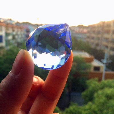 K9 krištolo liustra pakabukai (nemokamas žiedas) daugiaspalvis supjaustytas ir briaunuotas stiklas 30 mm krištolinio stiklo feng shui rutulys Kalėdų eglutei