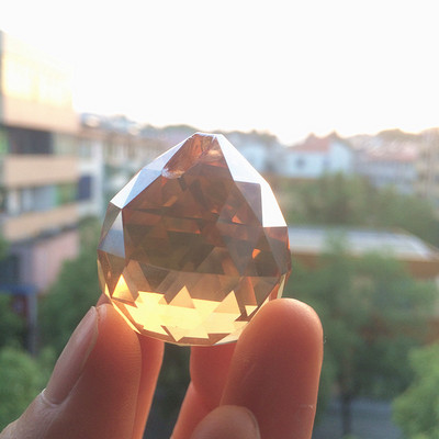 K9 krištolo liustra pakabukai (nemokamas žiedas) daugiaspalvis supjaustytas ir briaunuotas stiklas 30 mm krištolinio stiklo feng shui rutulys Kalėdų eglutei