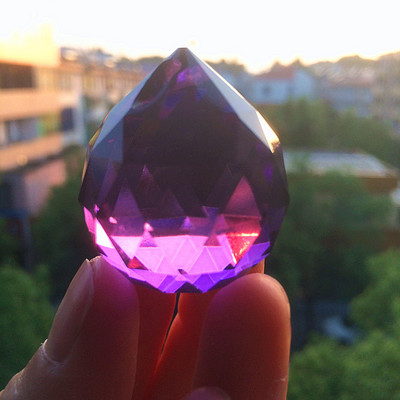 K9 krištolo liustra pakabukai (nemokamas žiedas) daugiaspalvis supjaustytas ir briaunuotas stiklas 30 mm krištolinio stiklo feng shui rutulys Kalėdų eglutei