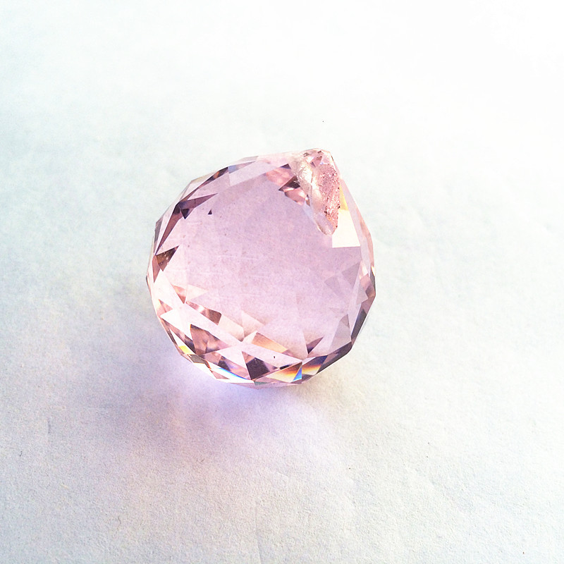 K9 krištolo liustra pakabukai (nemokamas žiedas) daugiaspalvis supjaustytas ir briaunuotas stiklas 30 mm krištolinio stiklo feng shui rutulys Kalėdų eglutei