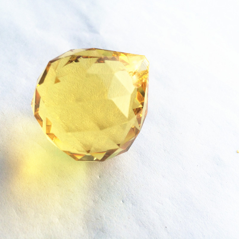 K9 krištolo liustra pakabukai (nemokamas žiedas) daugiaspalvis supjaustytas ir briaunuotas stiklas 30 mm krištolinio stiklo feng shui rutulys Kalėdų eglutei