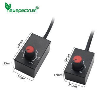 Mini DC 0-10V 1-10V Knob Dimmer 0-100% Scale Electronic Potencimeter for LED Dimmable Grow Lights Power Driver