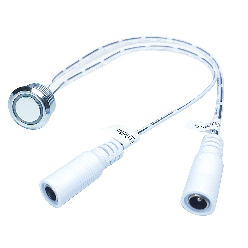 Jutiklinis jungiklis LED šviesos reguliatorius 12V 24V įleidžiamas viso korpuso mygtukas be pakopų pritemdomas valdiklis, skirtas LED juostelei lovos spintelei