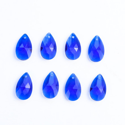 10 vnt. 28 mm stiklo lašai sietyno kristalų dalys saulės gaudyklės prizmės briaunotas karoliukas, skirtas „pasidaryk pats“ papuošalams gaminti kabančių pakabukų dekoravimui