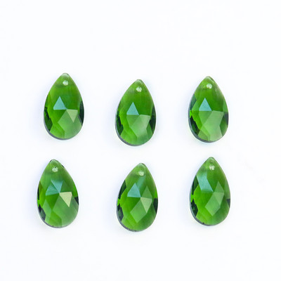 10 vnt. 28 mm stiklo lašai sietyno kristalų dalys saulės gaudyklės prizmės briaunotas karoliukas, skirtas „pasidaryk pats“ papuošalams gaminti kabančių pakabukų dekoravimui