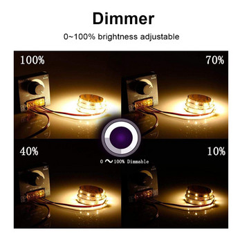 DC 12V 24V LED Dimmer Switch 30A Ρυθμιζόμενος ελεγκτής ρυθμιστή τάσης 360W για λάμπα LED λωρίδας LED Dimming dimmers LED PWM