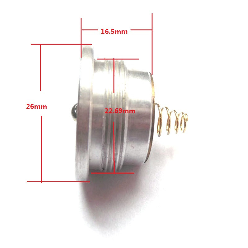 Žibintuvėlis DIY 26mm CREE XML2 U3 1800lm LED Drop in C12 žibintuvėlis