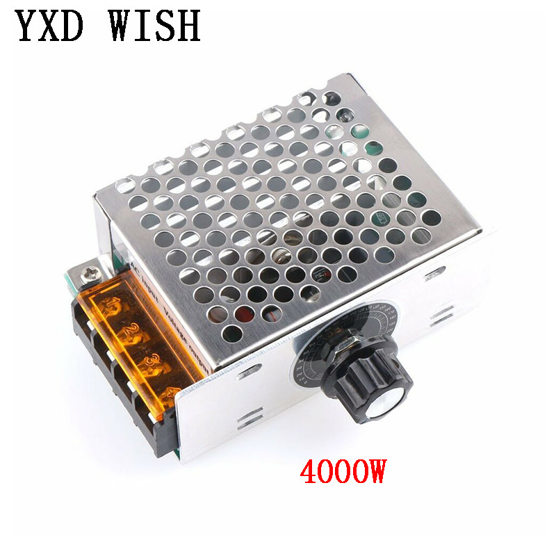 Kintamosios srovės 220V 4000W/5000W/10000W SCR įtampos reguliatorius Pritemdymo šviesos diodų reguliatorius Variklio greičio reguliatorius Termostatas Dimer 220 V maitinimo šaltinis