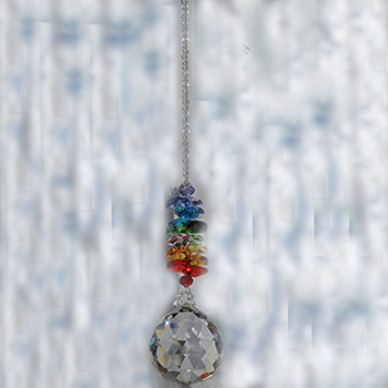 1PCS Sun Catchers Crystal Ball Prism Rainbow Octagon Beads Висящи каскадни Suncatcher Домашна сватбена украса