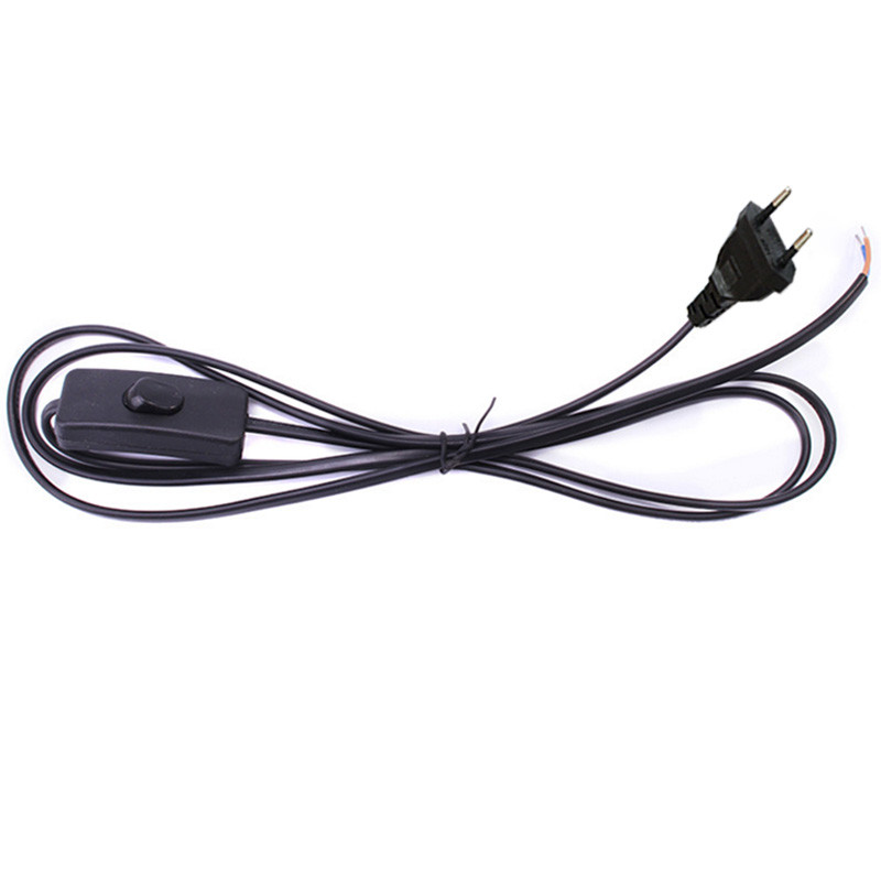 Dimmeri lüliti EU pistikkaabel valgusmodulaatori lambiliini hämarduskontroller laualambi jaoks Elektrijuhe AC110V 220V 1,8M