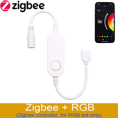 Διακόπτες φωτός LED 24V Dimmers Alexa Google Home Tuya Smart Home ZigBee WiFi WiFi Remote Switch Voice Control Ελεγκτές RGB