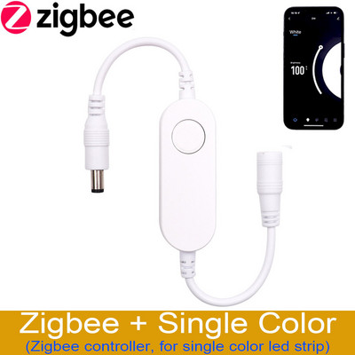 Διακόπτες φωτός LED 24V Dimmers Alexa Google Home Tuya Smart Home ZigBee WiFi WiFi Remote Switch Voice Control Ελεγκτές RGB