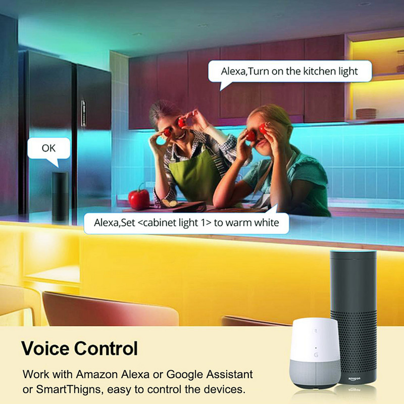 Διακόπτες φωτός LED 24V Dimmers Alexa Google Home Tuya Smart Home ZigBee WiFi WiFi Remote Switch Voice Control Ελεγκτές RGB