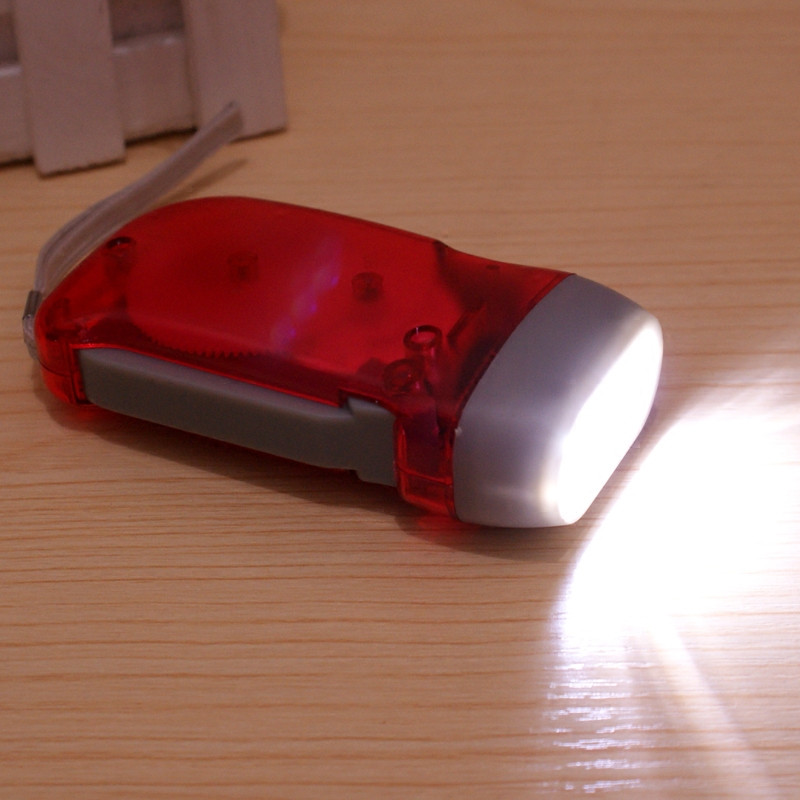 SMARAAD mini žibintuvėlis rankiniu slėgiu įkraunamas savaime maitinamas rankinis maitinimo generavimo žibintuvėlis stovyklavietėje Naktinis jojimas