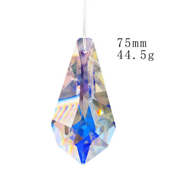 75mm K9 Faceted Arrow Rainbow Crystal Prisms Κρεμαστό Sun Catcher Πολυέλαιος Μέρη Κουρτίνα γάμου Χριστουγεννιάτικη κρεμαστή διακόσμηση