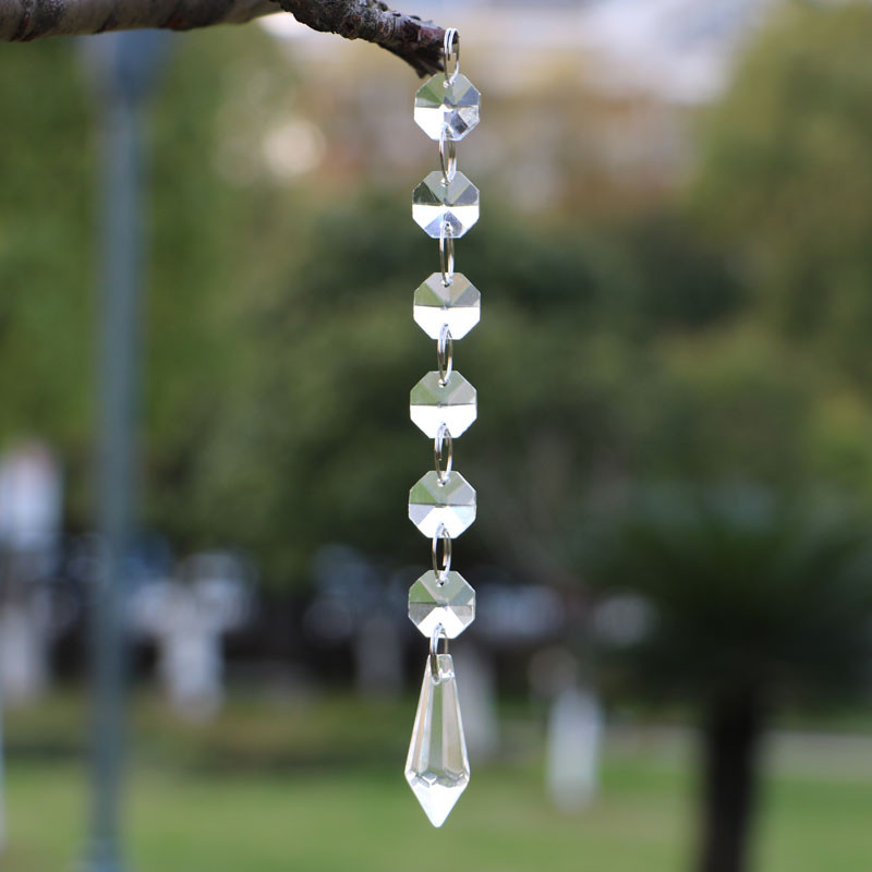 10vnt/lot K9 Stiklas Krištolinis varveklis Prizmės Pakabukai Sietynai Dalys Blizgesiai Vaivorykštės Lempos Apšvietimo Priedai Kabantys Lašai