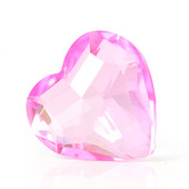 Романтично розово любовно сърце, кристална фасетирана призма, стъклен улов на слънце, дъга, полилей, компонент Направи си сам сватбен таван, висулка, декорация