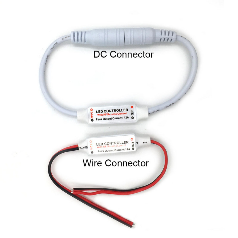 Τηλεχειριστήριο DC για λάμπα LED λωρίδας φωτισμού 12V 24V Διακόπτης οδήγησης RF Wireless Μονόχρωμο Dimmer 15m Ελεγκτική απόσταση