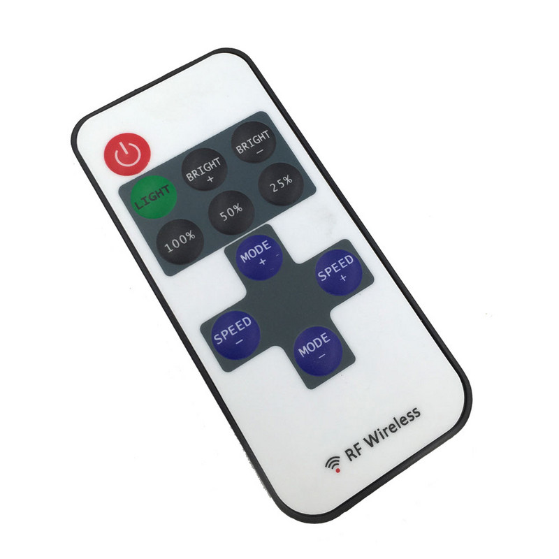 Τηλεχειριστήριο DC για λάμπα LED λωρίδας φωτισμού 12V 24V Διακόπτης οδήγησης RF Wireless Μονόχρωμο Dimmer 15m Ελεγκτική απόσταση