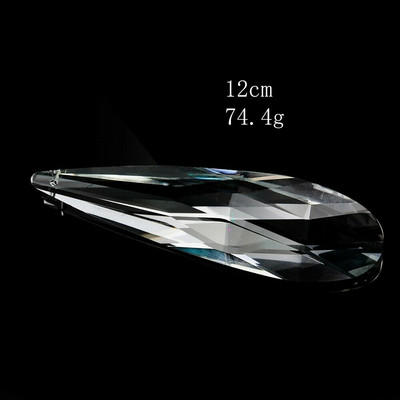 Clear Sparkling Faceted Prism Slender Long Strip Angel Tears Crystal Water Droplets Πολυέλαιος Κρεμαστό Κρεμαστό Sun Catcher Dangle Decor