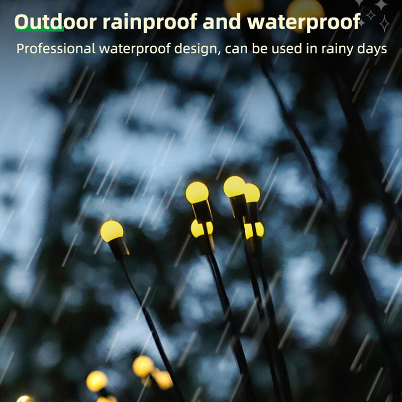 Слънчеви светлини за светулки 6/8/10 Led слънчеви градински светлини за тревни площи Външна водоустойчива люлееща се светлина за декорация на пътека на вътрешния двор