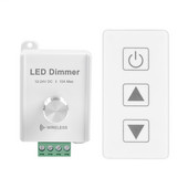 DC12V-24V 10A belaidis LED juostos reguliatorius su jutikliniu nuotolinio valdymo pulteliu, skirtas vienos spalvos LED juostelei