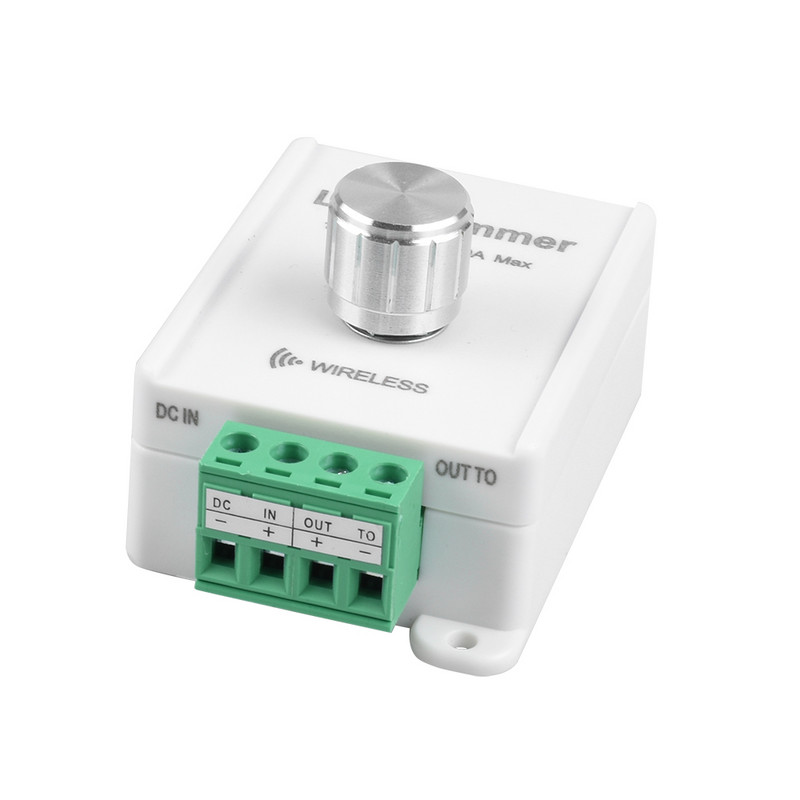 DC12V-24V 10A belaidis LED juostos reguliatorius su jutikliniu nuotolinio valdymo pulteliu, skirtas vienos spalvos LED juostelei