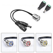 Διακόπτης ρύθμισης αφής 3 χρωμάτων Έλεγχος κουμπιού αισθητήρα σε εσοχή Unsteless dimmable dimmer για 12V 24V LED λωρίδα ντουλαπιού σε εσωτερικούς χώρους