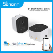Διακόπτης Wifi SONOFF D1 DIY Έξυπνος διακόπτης φωτός ροοστάτη 433 Mhz RF ελεγχόμενος Έξυπνος οικισμός Λειτουργεί με το Google Home Alexa