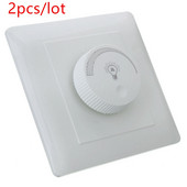 2vnt/stal. 250V LED šviesos reguliatorius Elegant White Reguliuojamas ryškumo valdiklis Kaitinamosios lempos ryškumo valdiklis Dimmer