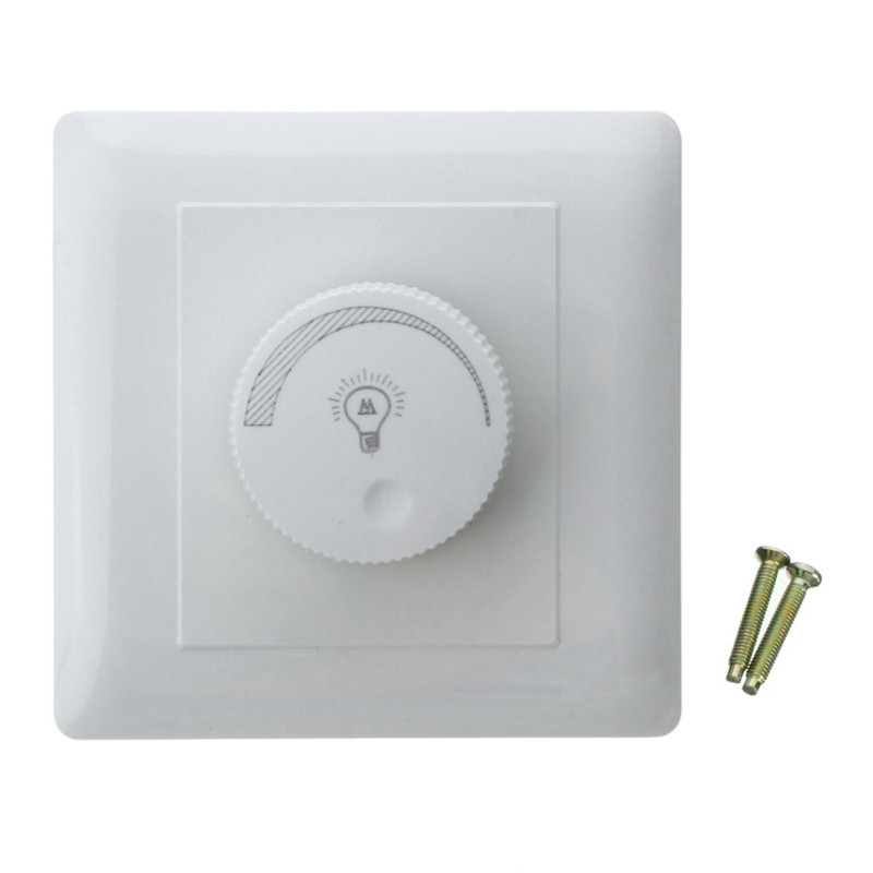 2vnt/stal. 250V LED šviesos reguliatorius Elegant White Reguliuojamas ryškumo valdiklis Kaitinamosios lempos ryškumo valdiklis Dimmer