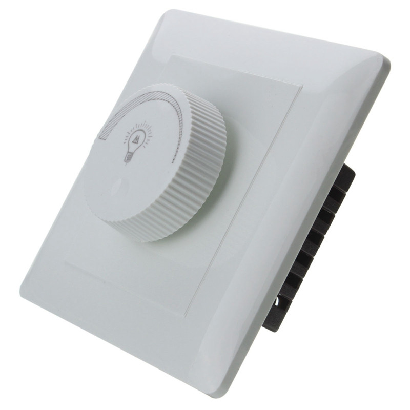 2vnt/stal. 250V LED šviesos reguliatorius Elegant White Reguliuojamas ryškumo valdiklis Kaitinamosios lempos ryškumo valdiklis Dimmer