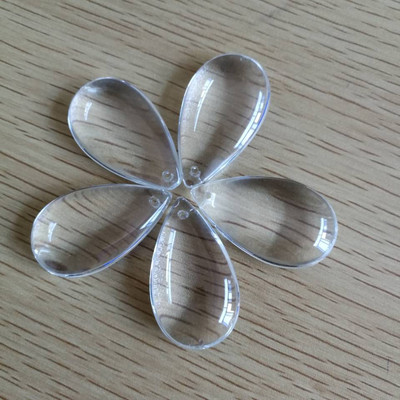 5 части 50 мм смесени цветни гладки висулки Капка стъклени части фън шуй кристални призми за полилеи