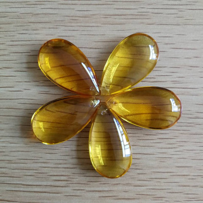 5 части 50 мм смесени цветни гладки висулки Капка стъклени части фън шуй кристални призми за полилеи