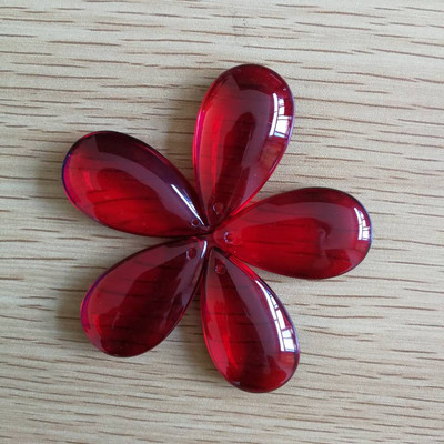 5 части 50 мм смесени цветни гладки висулки Капка стъклени части фън шуй кристални призми за полилеи