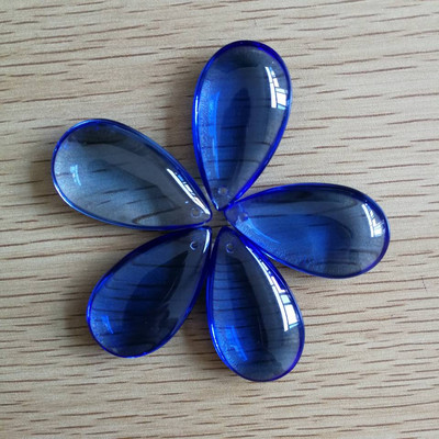 5 части 50 мм смесени цветни гладки висулки Капка стъклени части фън шуй кристални призми за полилеи